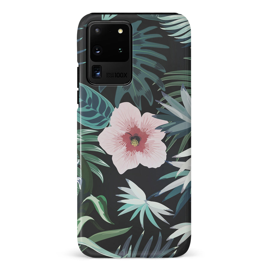 Samsung Galaxy S20 Ultra Tropical Arts Phone Case in Black