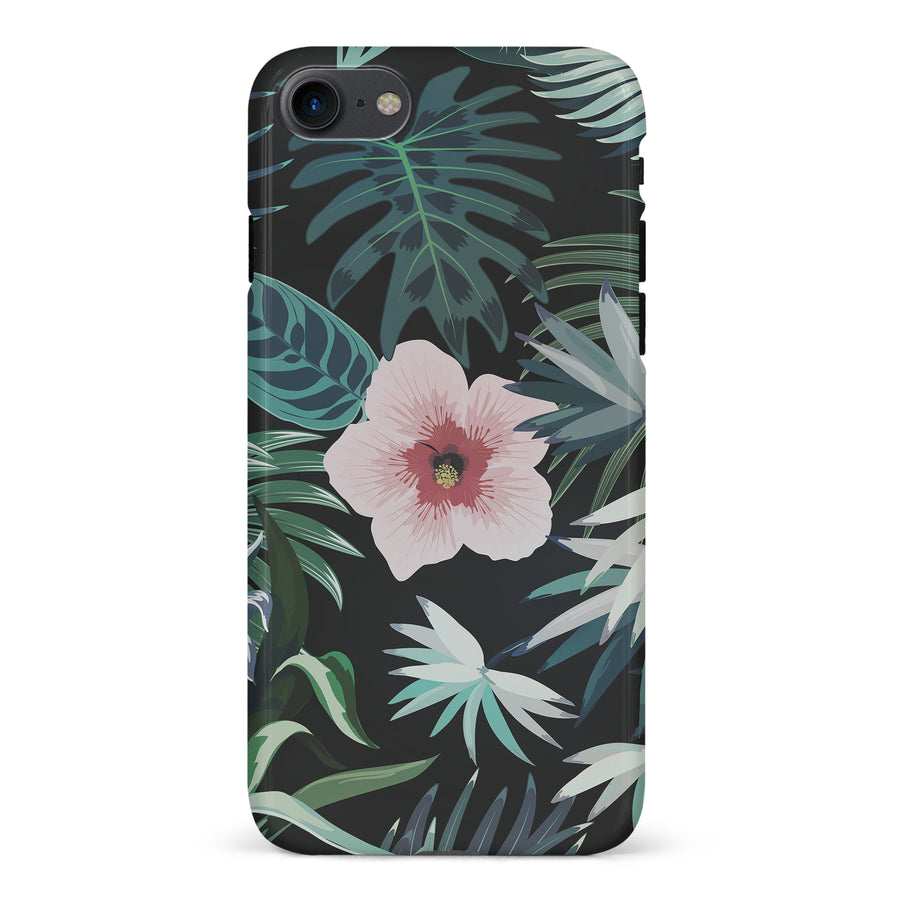 iPhone 7/8/SE Tropical Arts Phone Case in Black