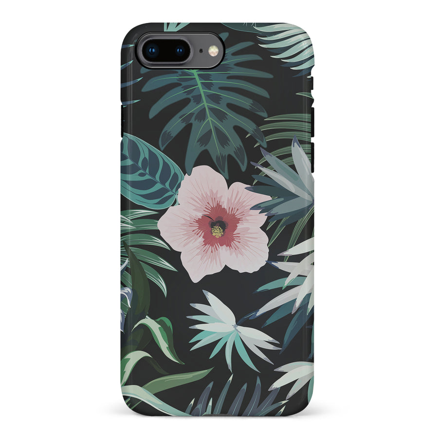 iPhone 8 Plus Tropical Arts Phone Case in Black