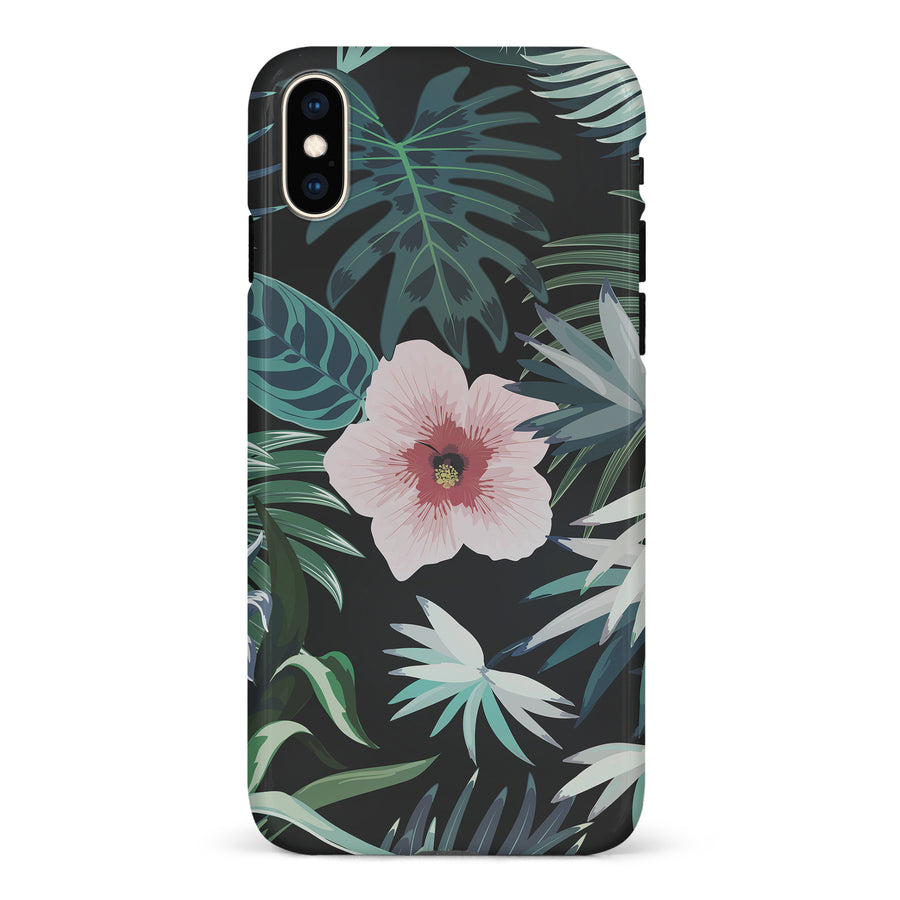 iPhone XS Max Tropical Arts Phone Case in Black