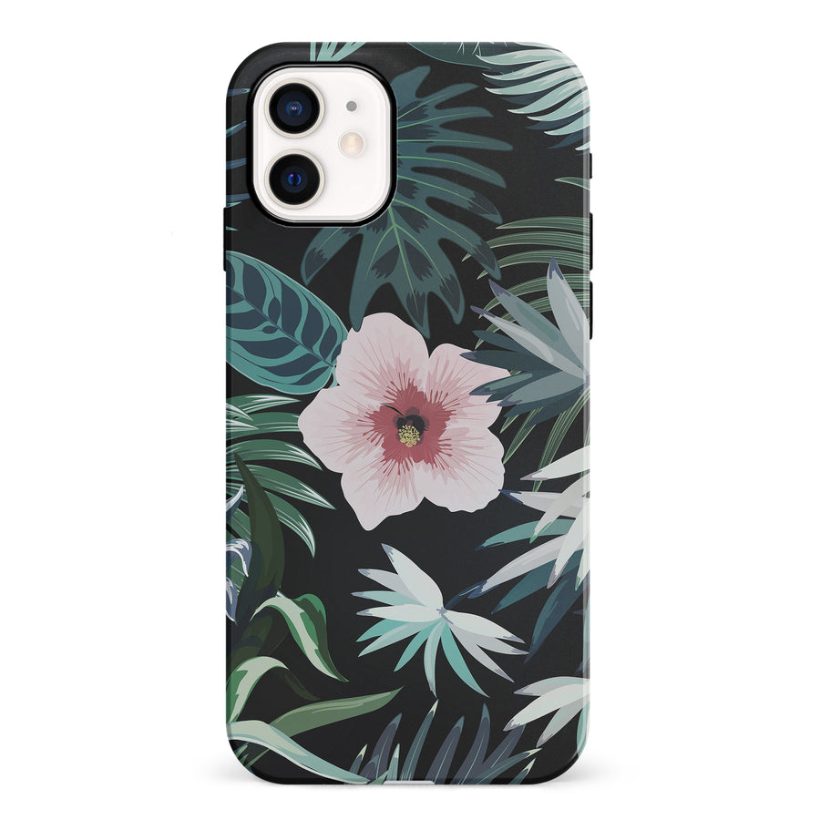 iPhone 12 Mini Tropical Arts Phone Case in Black