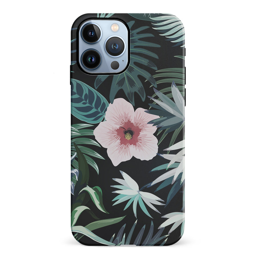 iPhone 12 Pro Tropical Arts Phone Case in Black