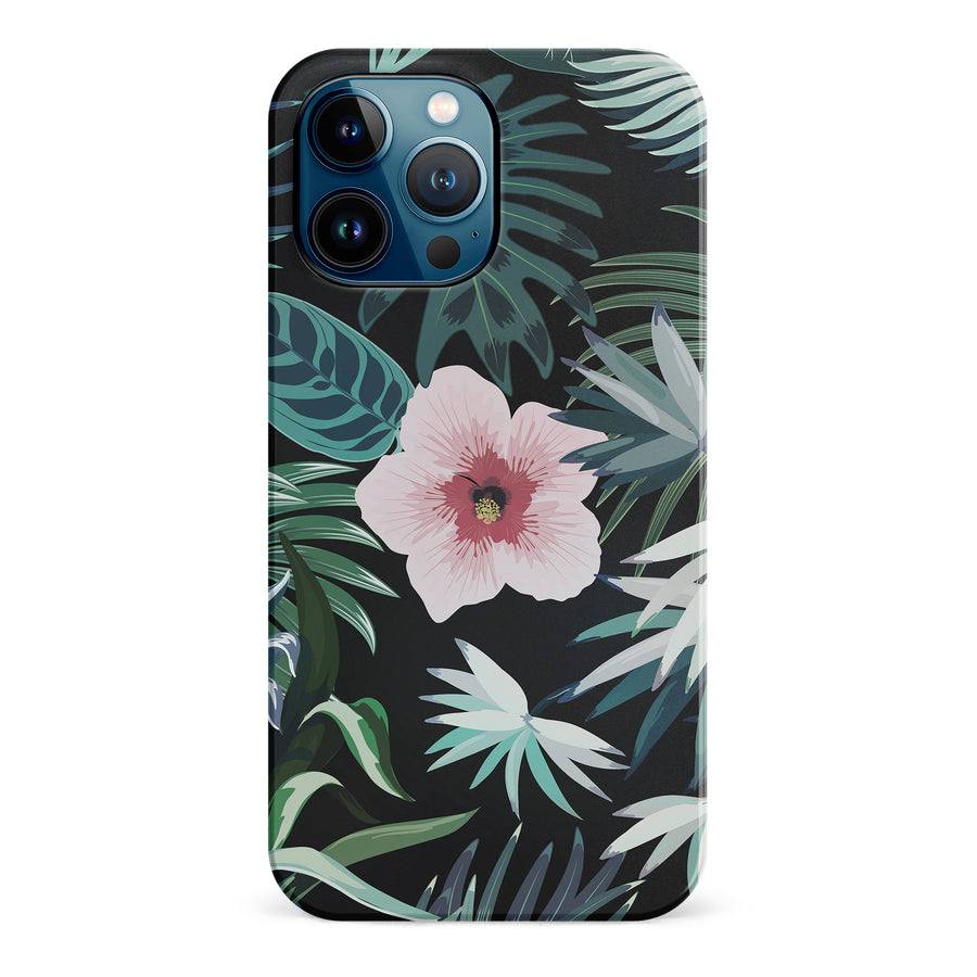 iPhone 12 Pro Max Tropical Arts Phone Case in Black
