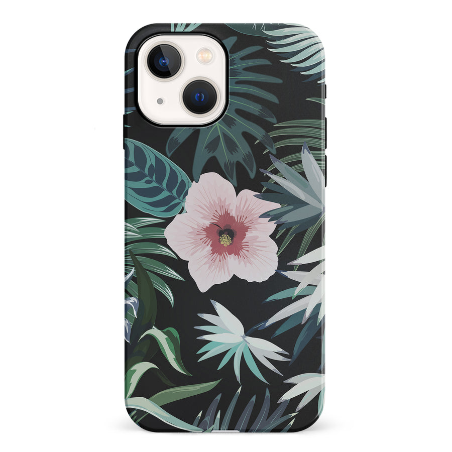 iPhone 13 Tropical Arts Phone Case in Black