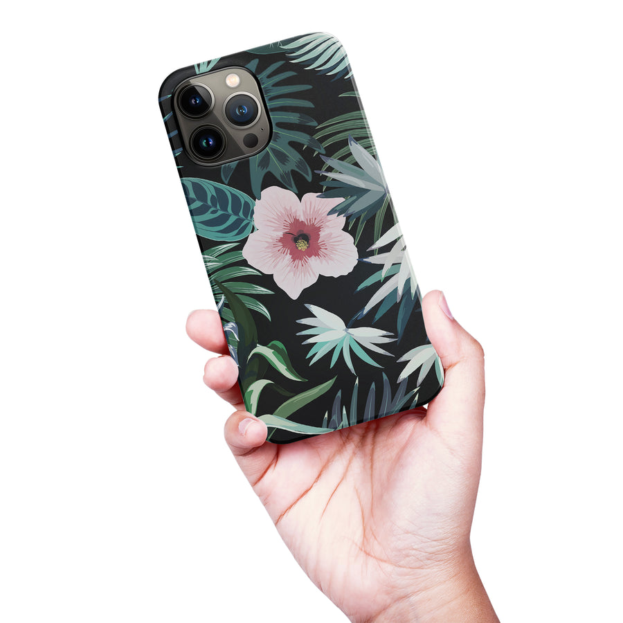 iPhone 13 Pro Max Tropical Arts Phone Case in Black