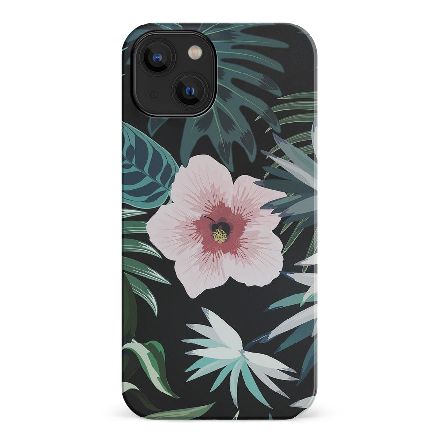 iPhone 14 Tropical Arts Phone Case in Black