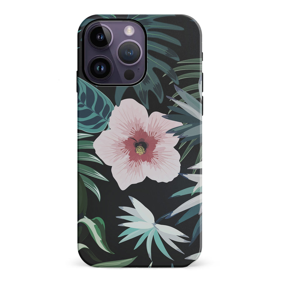 iPhone 14 Pro Max Tropical Arts Phone Case in Black