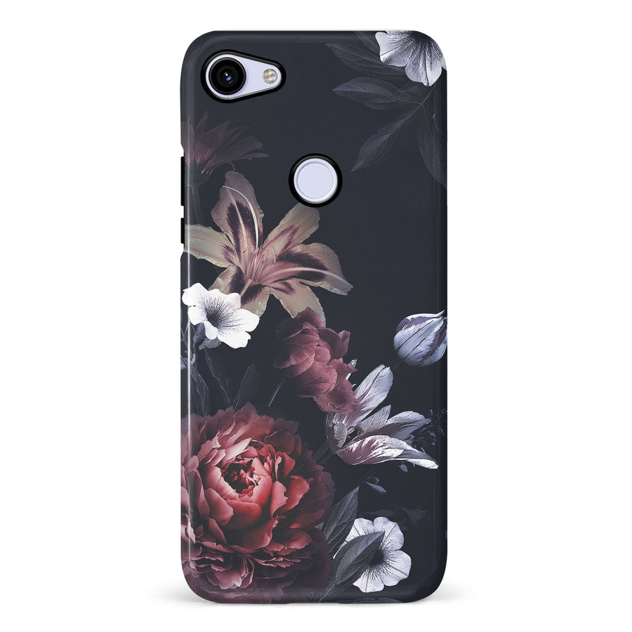 Google Pixel 3A Flower Garden Phone Case in Black