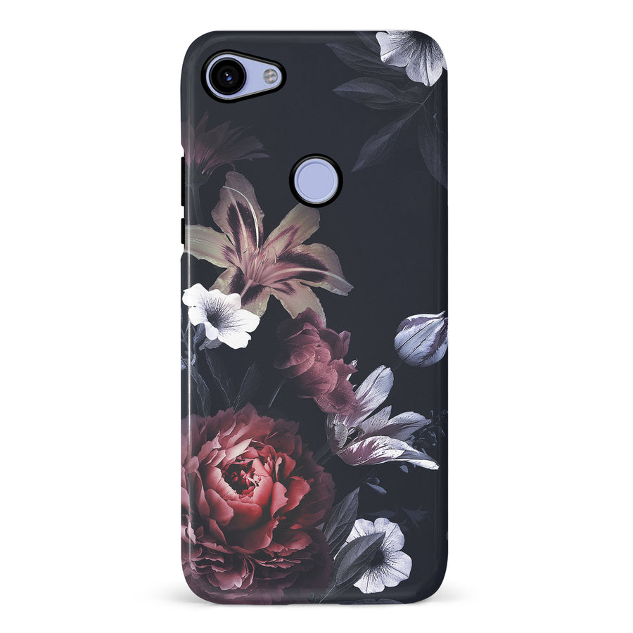 Google Pixel 3A XL Flower Garden Phone Case in Black