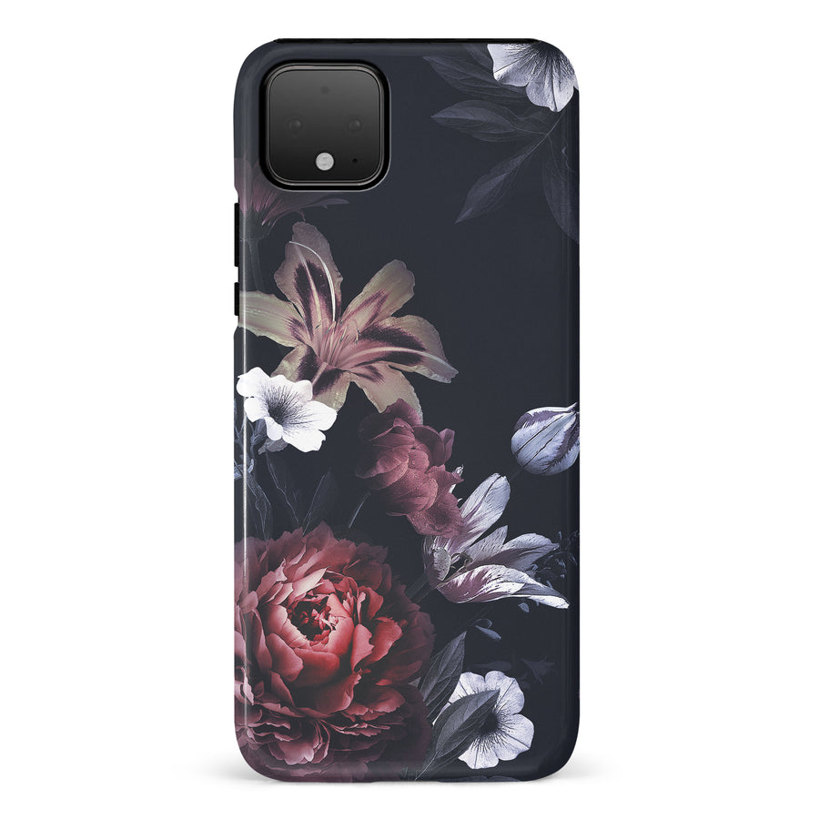 Google Pixel 4 XL Flower Garden Phone Case in Black