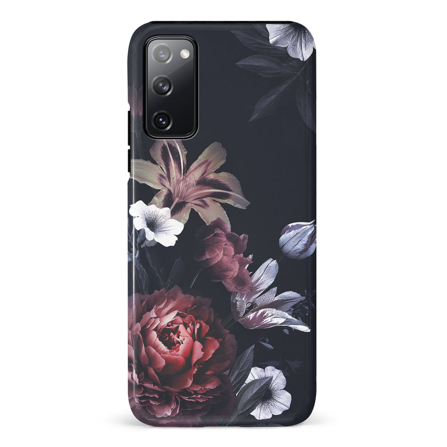 Samsung Galaxy S20 FE Flower Garden Phone Case in Black