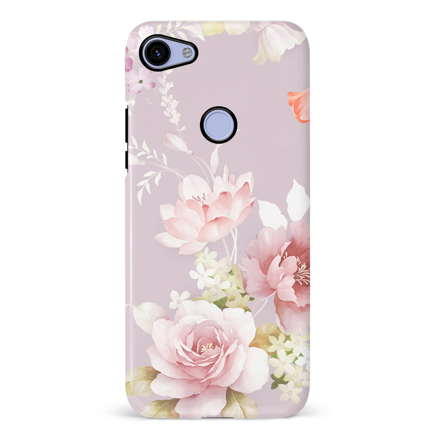 Google Pixel 3A XL Pink Floral Phone Case