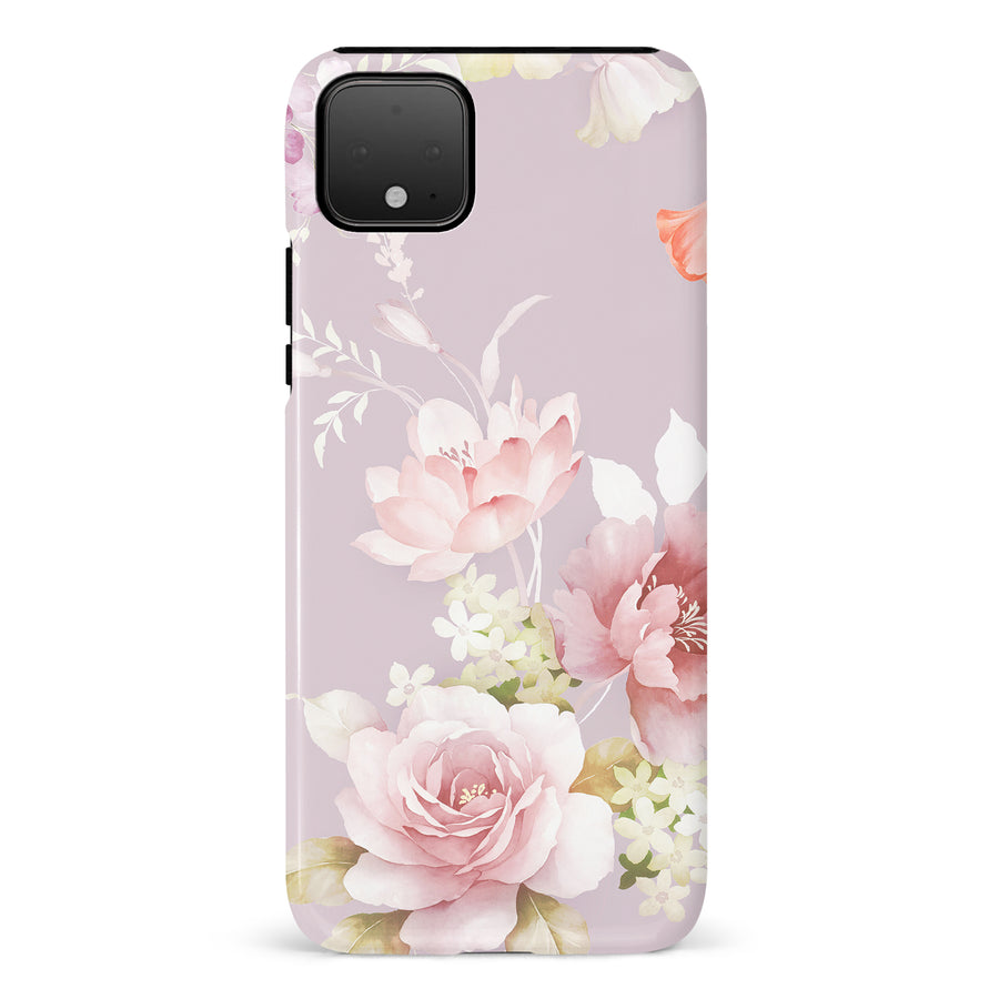 Google Pixel 4 XL Pink Floral Phone Case