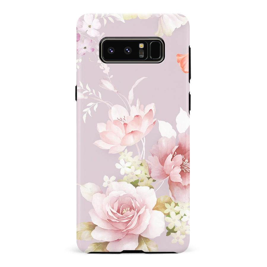 Samsung Galaxy Note 8 Pink Floral Phone Case