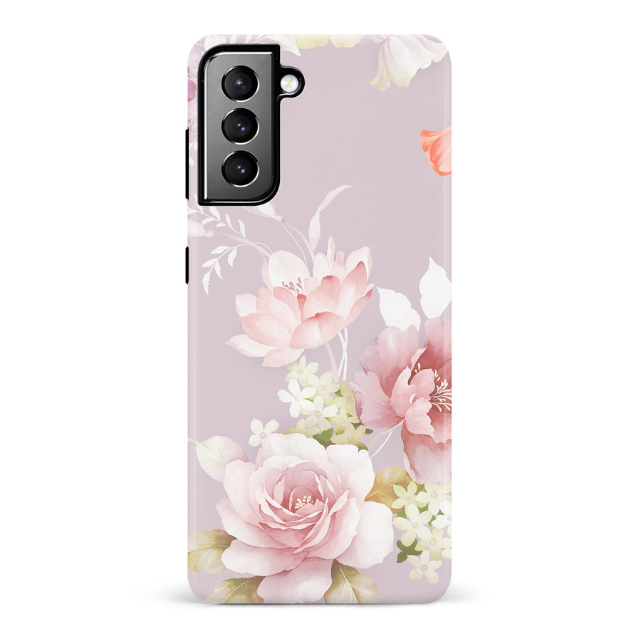 Samsung Galaxy S21 Plus Pink Floral Phone Case