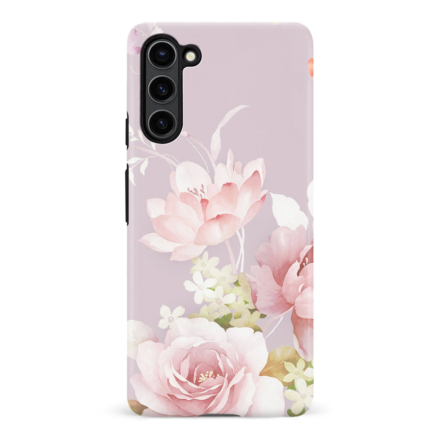 Samsung S23 Plus Pink Floral Phone Case
