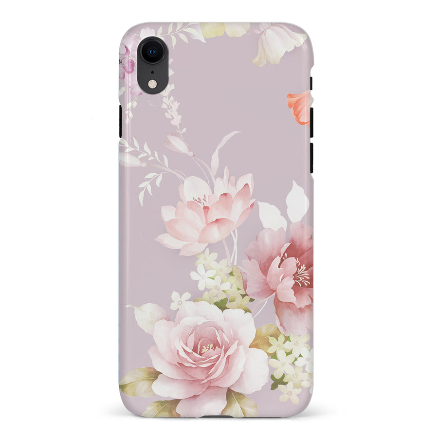 iPhone XR Pink Floral Phone Case