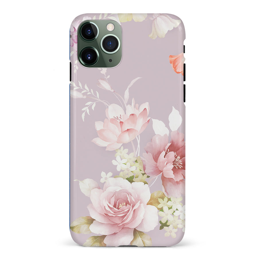 iPhone 11 Pro Pink Floral Phone Case
