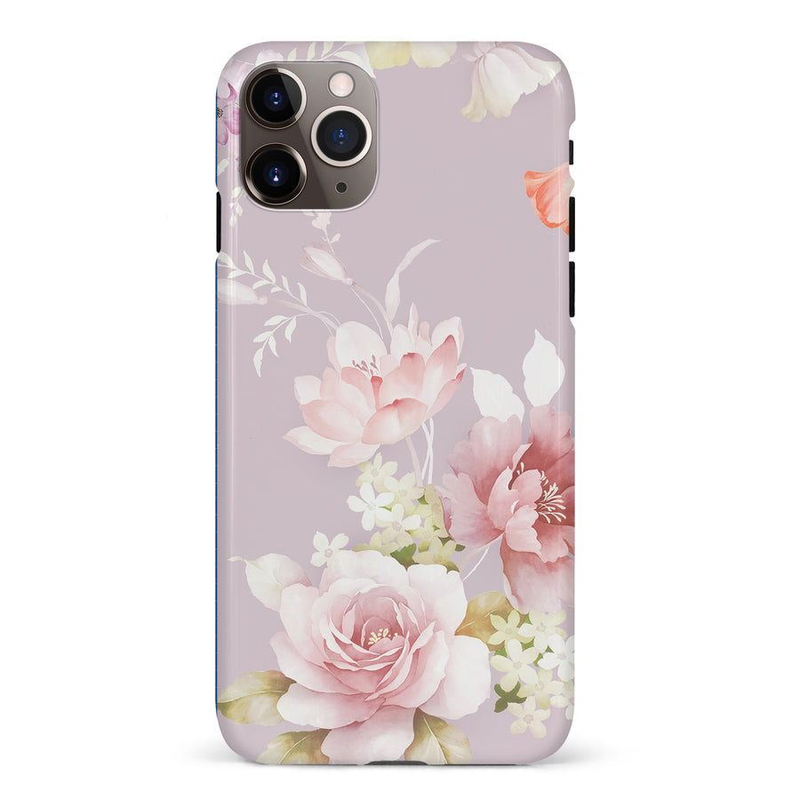 iPhone 11 Pro Max Pink Floral Phone Case