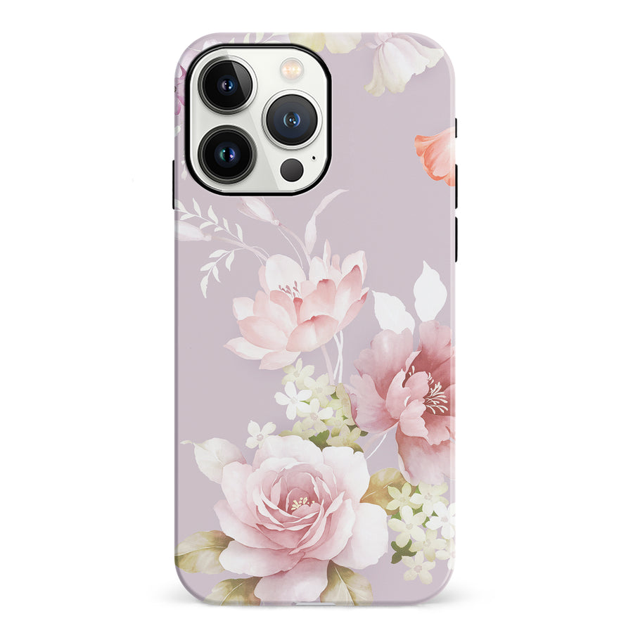 iPhone 13 Pro Pink Floral Phone Case