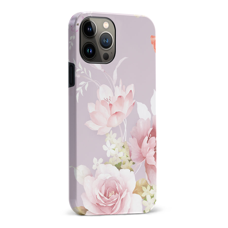 iPhone 13 Pro Max Pink Floral Phone Case