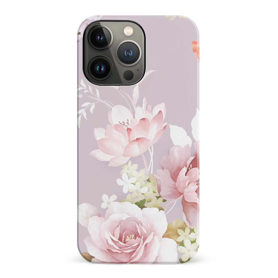 iPhone 14 Pro Pink Floral Phone Case