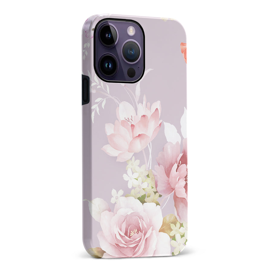 iPhone 14 Pro Max Pink Floral Phone Case