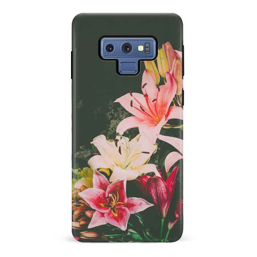 Samsung Galaxy Note 9 Lily Phone Case in Black