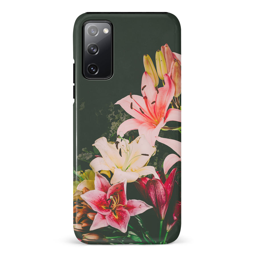 Samsung Galaxy S20 FE Lily Phone Case in Black
