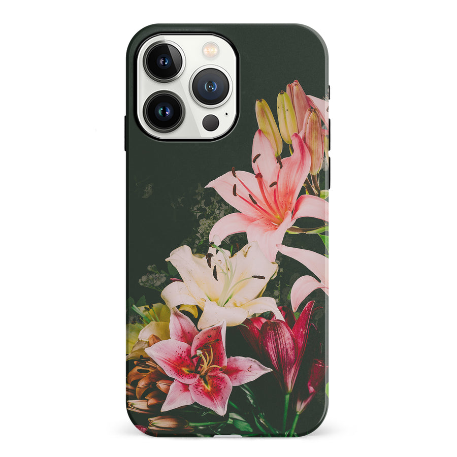 iPhone 13 Pro Lily Phone Case in Black