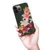 iPhone 13 Pro Max Lily Phone Case in Black