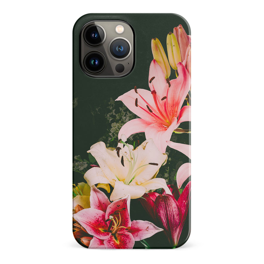 iPhone 13 Pro Max Lily Phone Case in Black