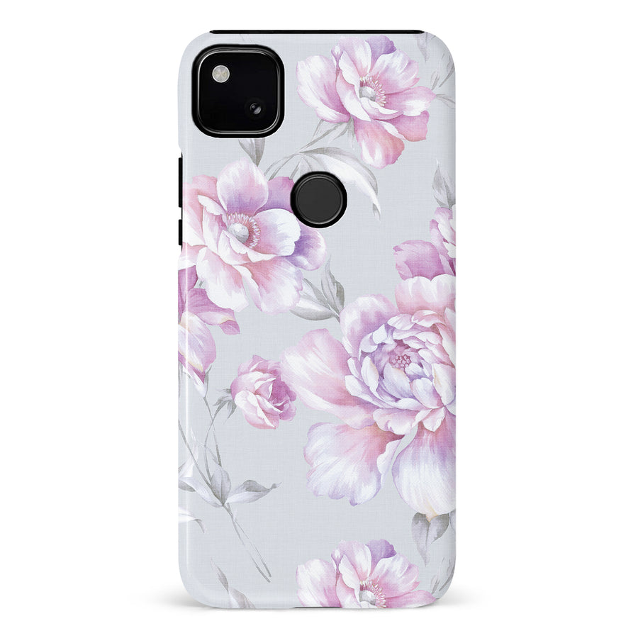 Google Pixel 4A Blossom Phone Case in White