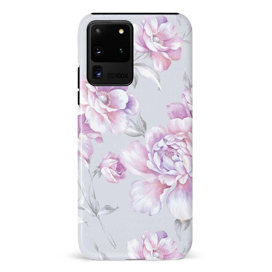 Samsung Galaxy S20 Ultra Blossom Phone Case in White
