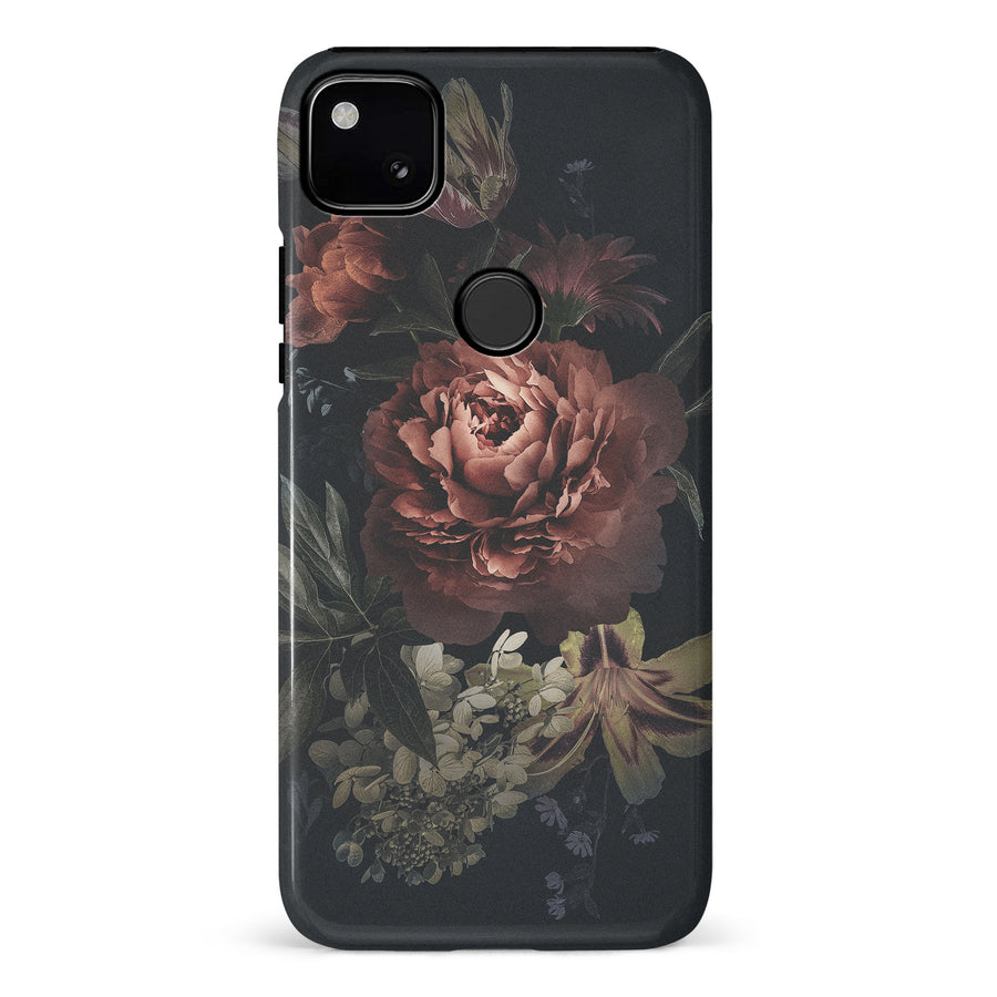 Google Pixel 4A Blossom Phone Case in Black