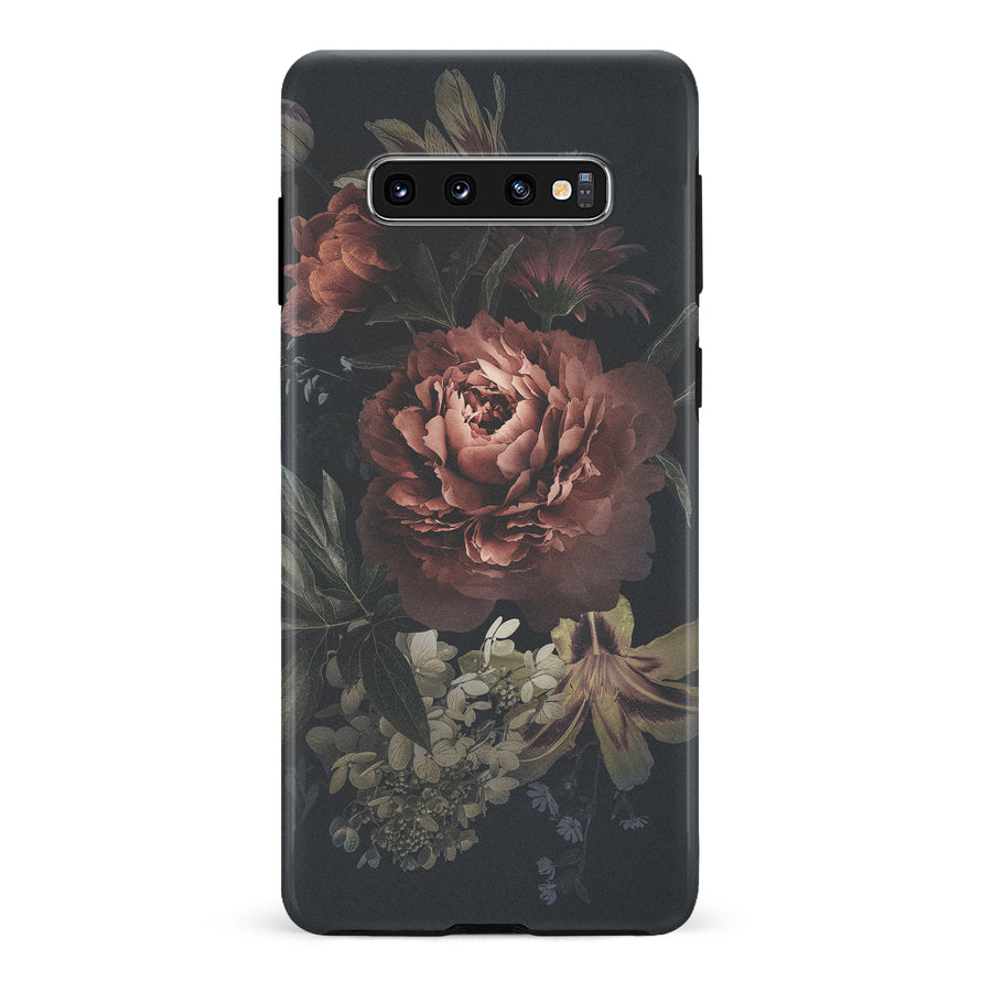 Samsung Galaxy S10 Blossom Phone Case in Black