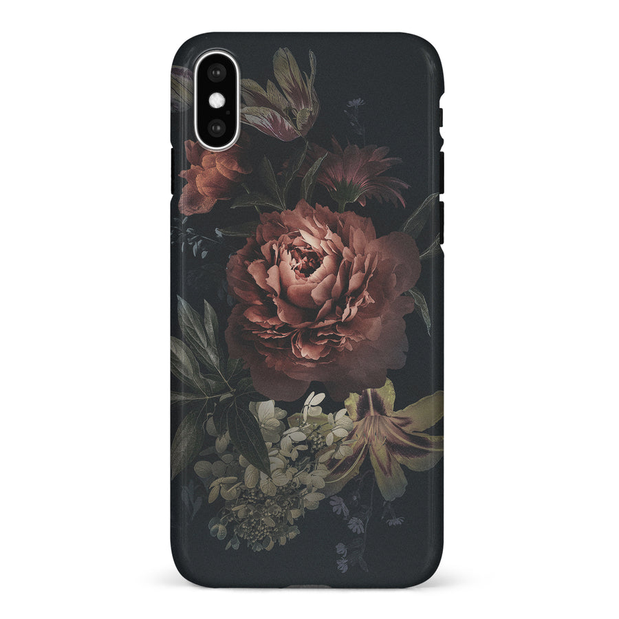 iPhone X/XS Blossom Phone Case in Black