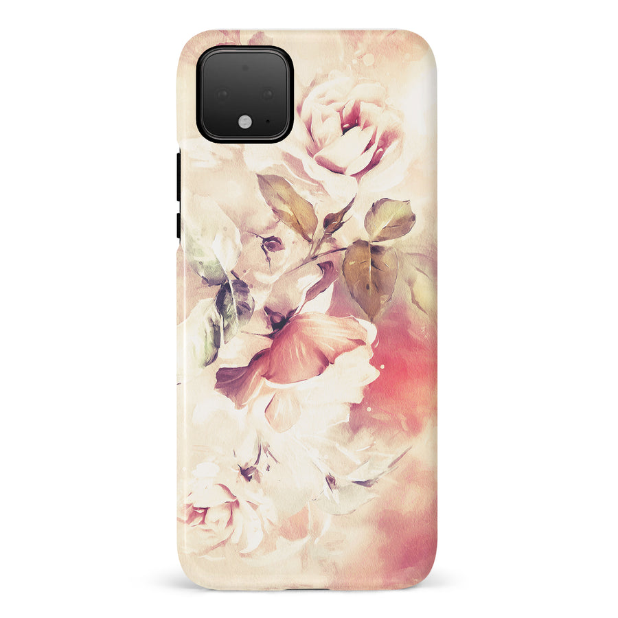 Google Pixel 4 Blossom Phone Case in Cream