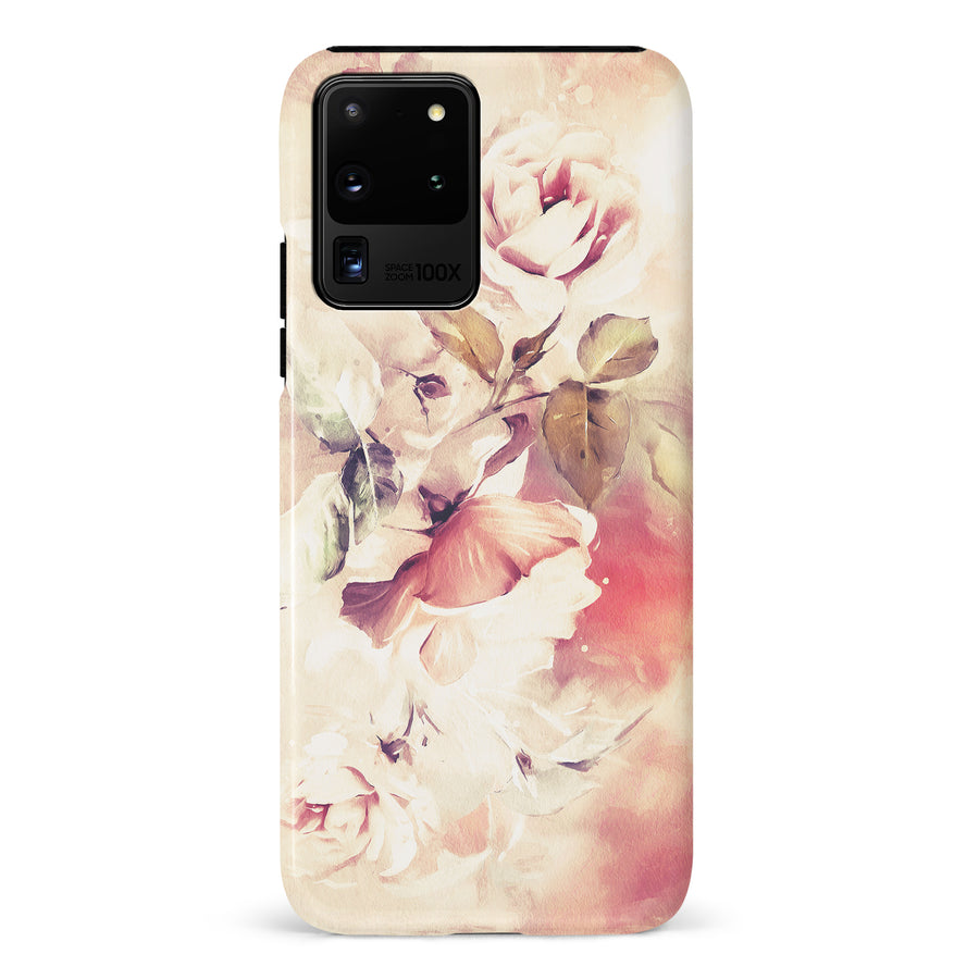 Samsung Galaxy S20 Ultra Blossom Phone Case in Cream