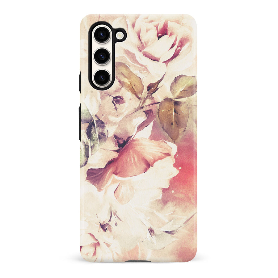 Samsung S23 Blossom Phone Case in Cream