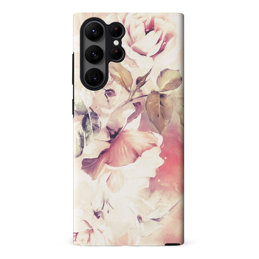Samsung S23 Ultra Blossom Phone Case in Cream