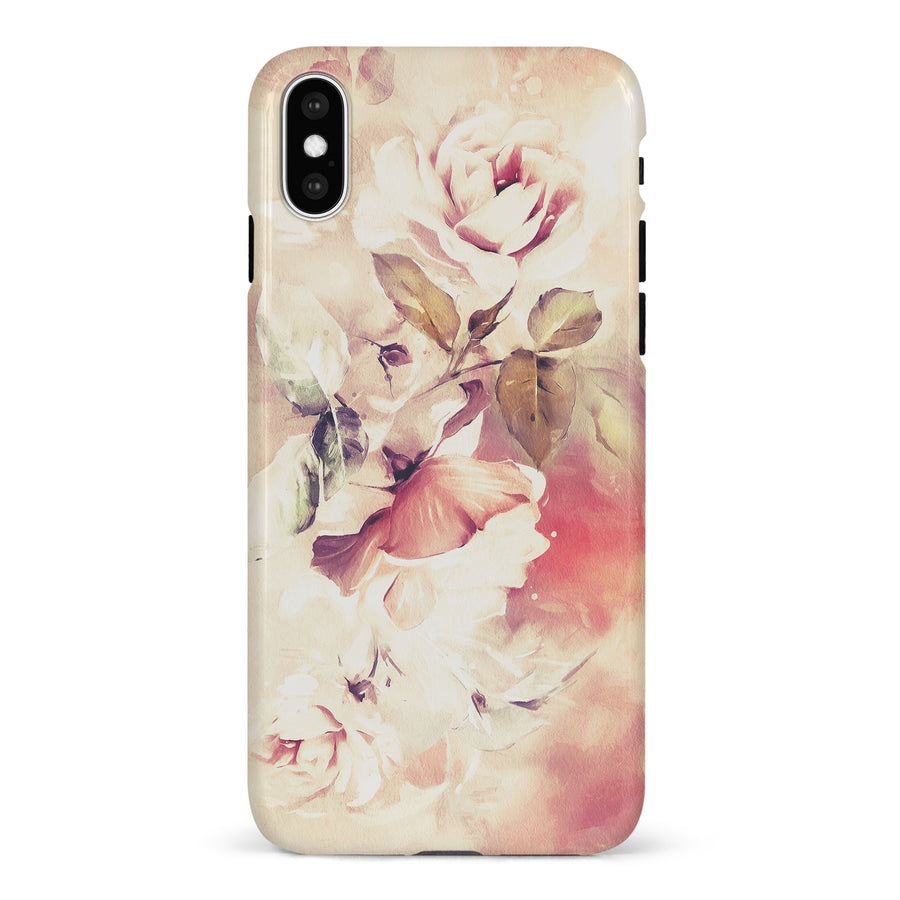 iPhone X/XS Blossom Phone Case in Cream