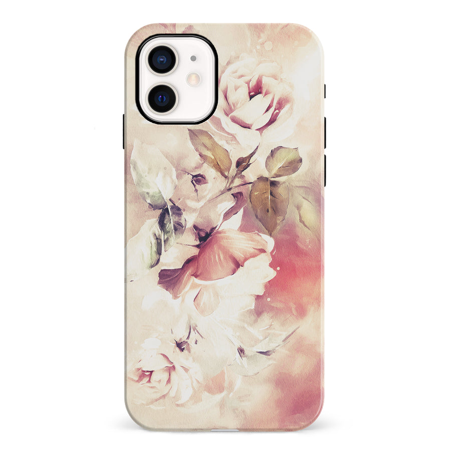 iPhone 12 Mini Blossom Phone Case in Cream