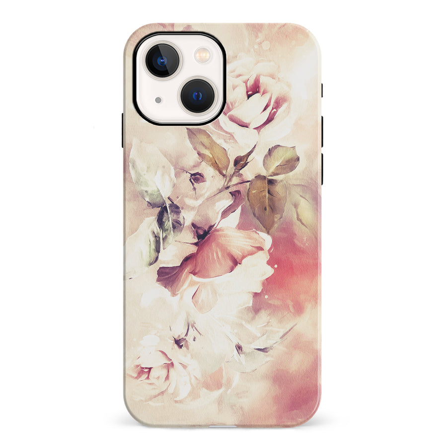 iPhone 13 Mini Blossom Phone Case in Cream