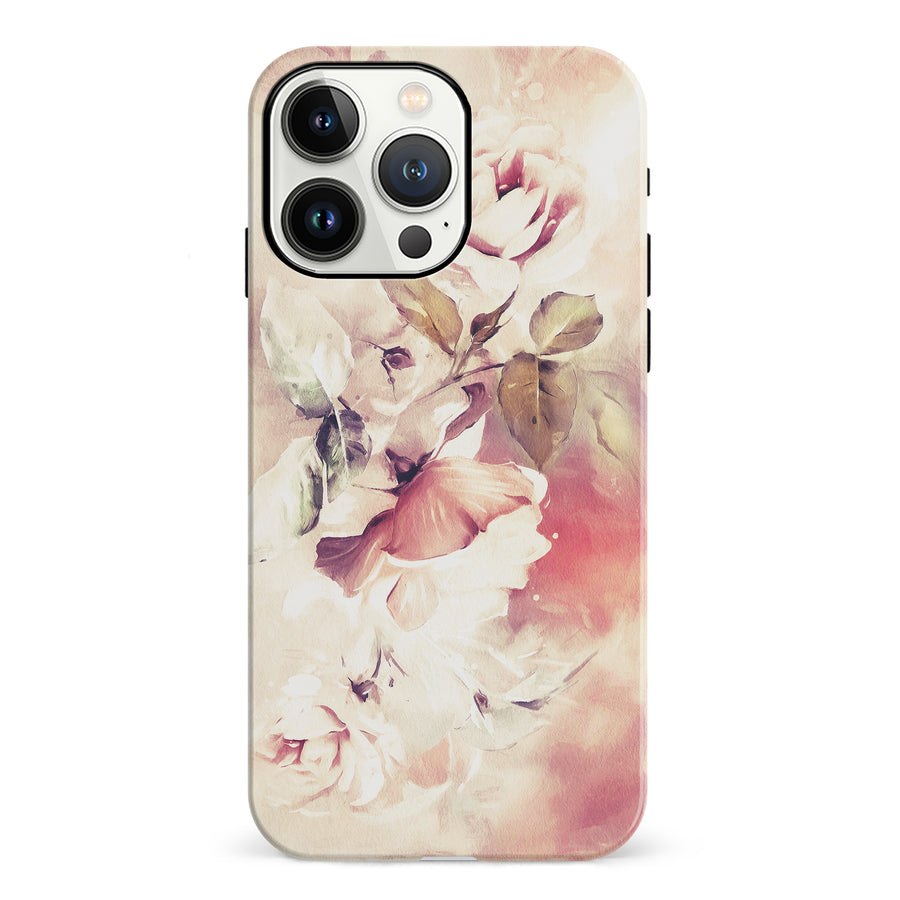 iPhone 13 Pro Blossom Phone Case in Cream