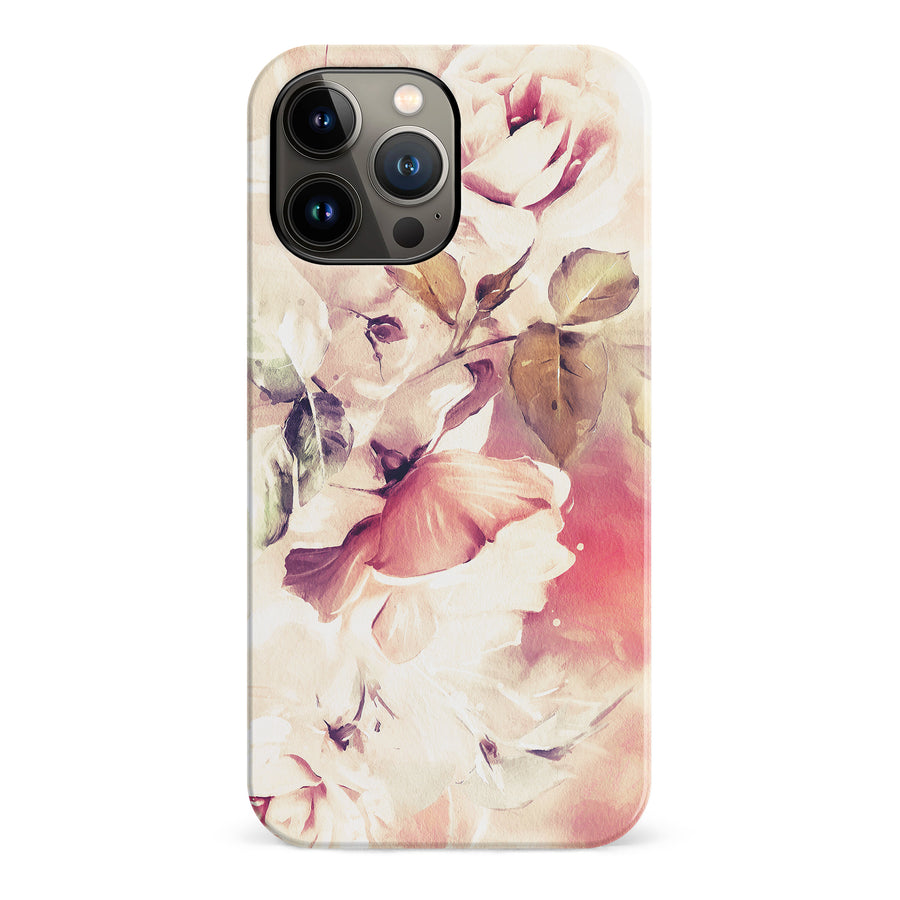 iPhone 13 Pro Max Blossom Phone Case in Cream