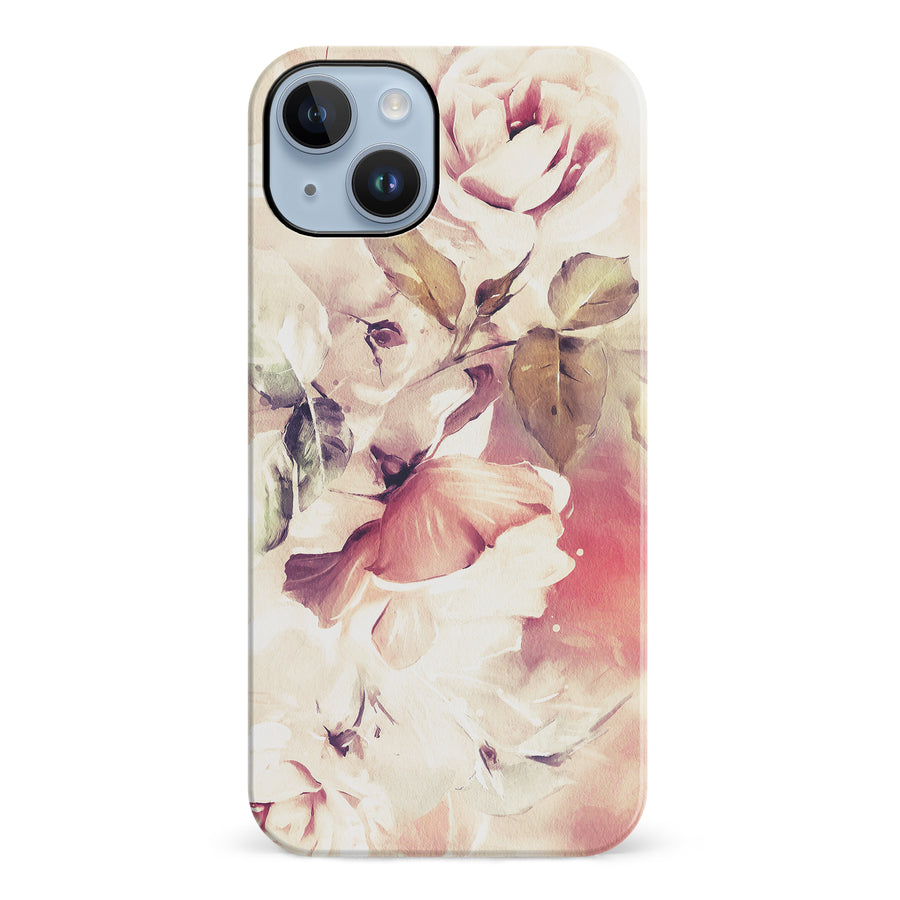 iPhone 14 Plus Blossom Phone Case in Cream