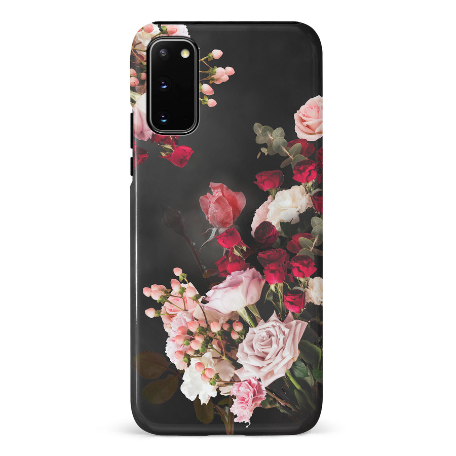 Samsung Galaxy S20 Roses Phone Case in Black