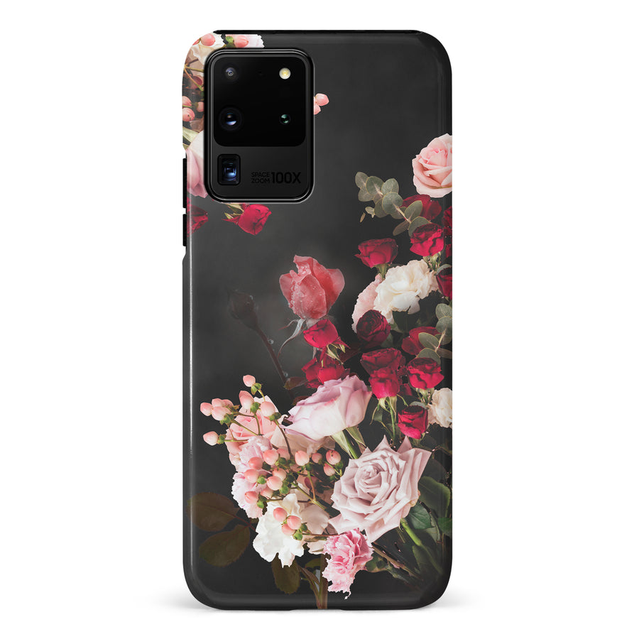 Samsung Galaxy S20 Ultra Roses Phone Case in Black