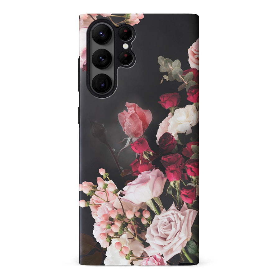 Samsung S23 Ultra Pink & Red Roses One Floral Phone Case